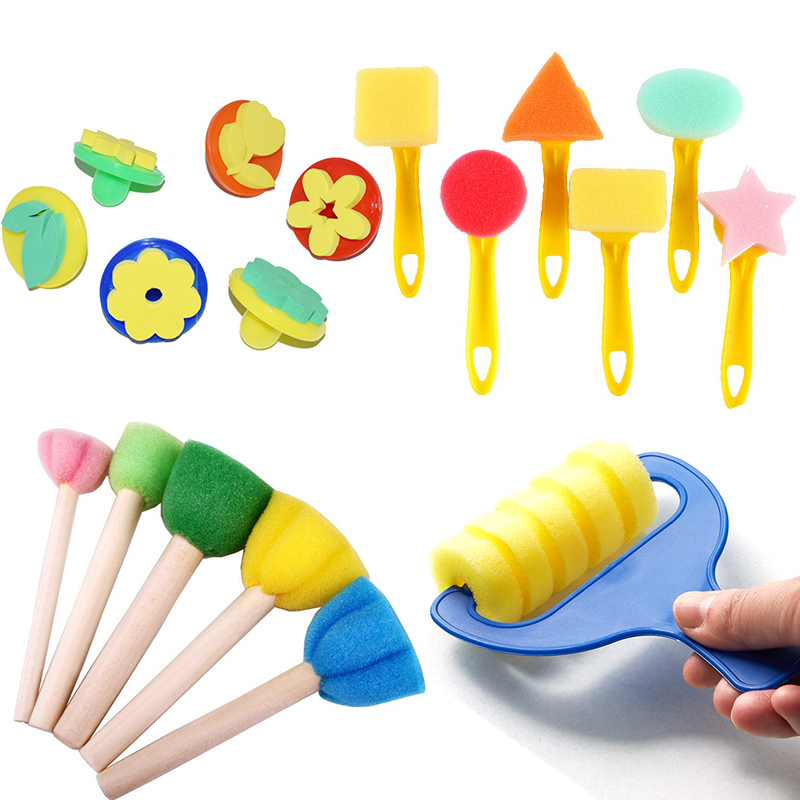 Art Craft School - 3-6PCS/Set Various Shape Painting Sponge Brush