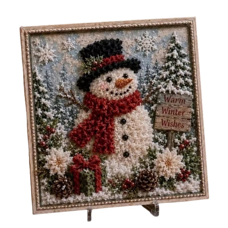 Art And Craft Xmas Tree - CYGJ-Fabric Poke Art DIY Kit Xmas