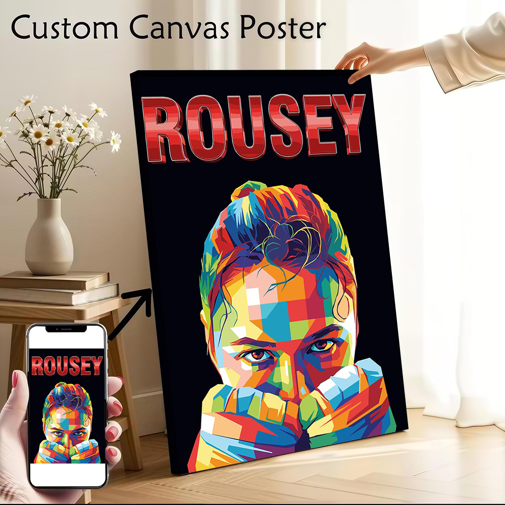 Art Craft Toys - Rousey: Ronda Rousey Pop Art Portrait