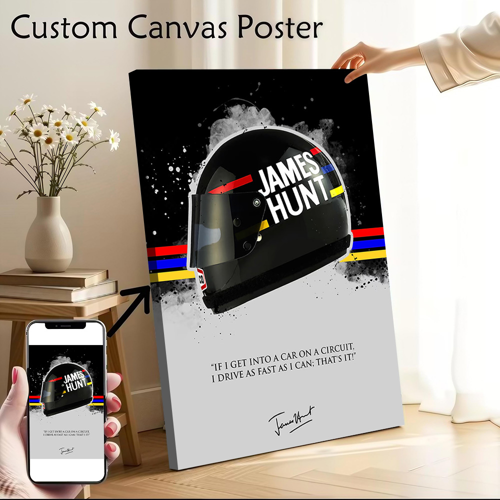 Art Craft Toys - JAMES HUNT Quote Printed Canvas Wall