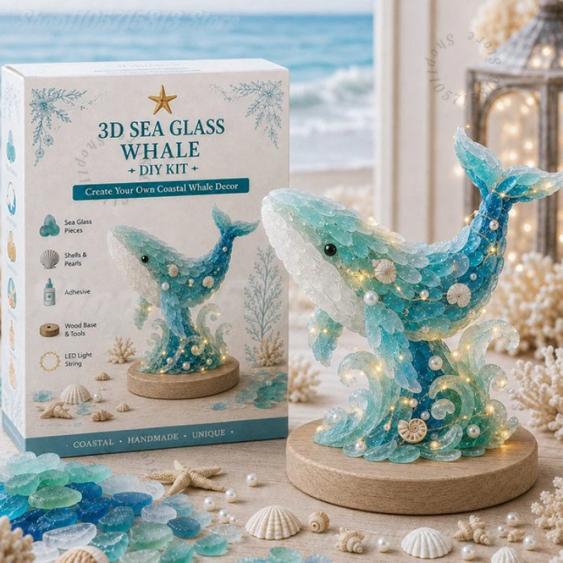 Art Craft And - Christmas DIY Sea Glass Craft Kit