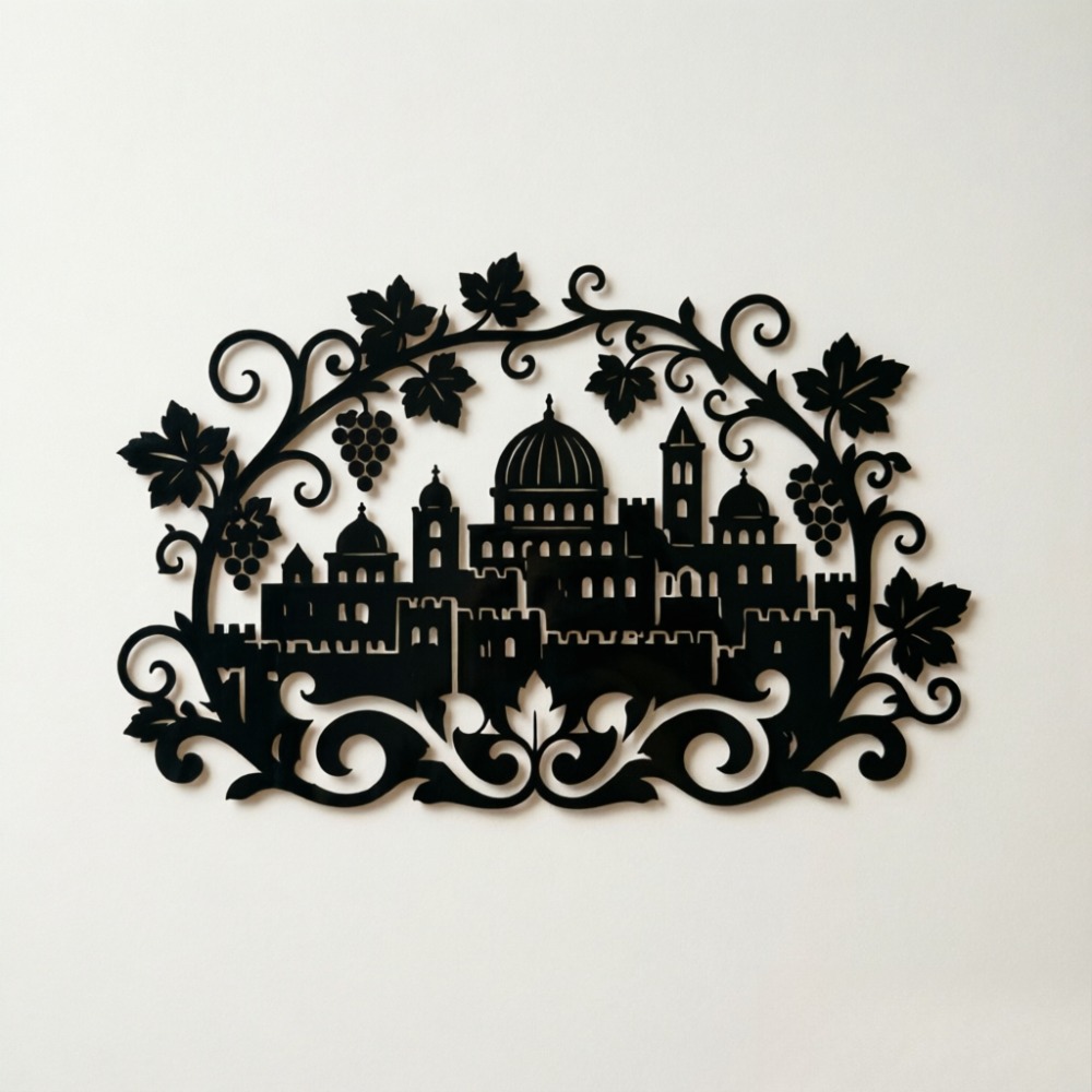 Art & Craft Tape - CIFBUY Iron Wall Art Jerusalem Skyline