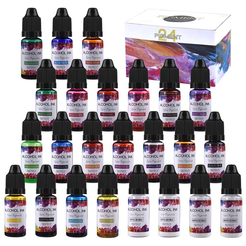 Alcohol Ink Set - 1 Set Epoxy Resin Pigment Kit