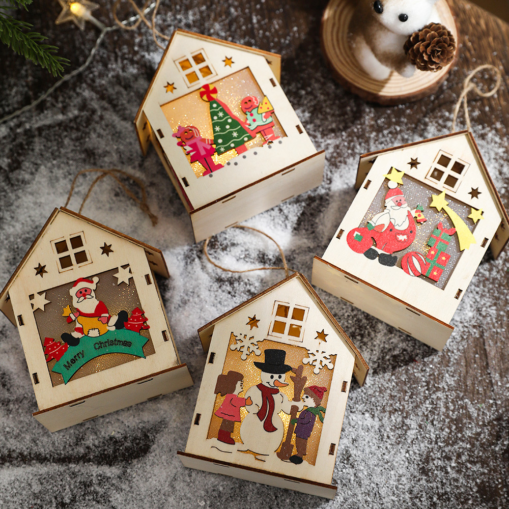 3D Wooden Christmas House Craf - огляд і ціна Light Art And Craft