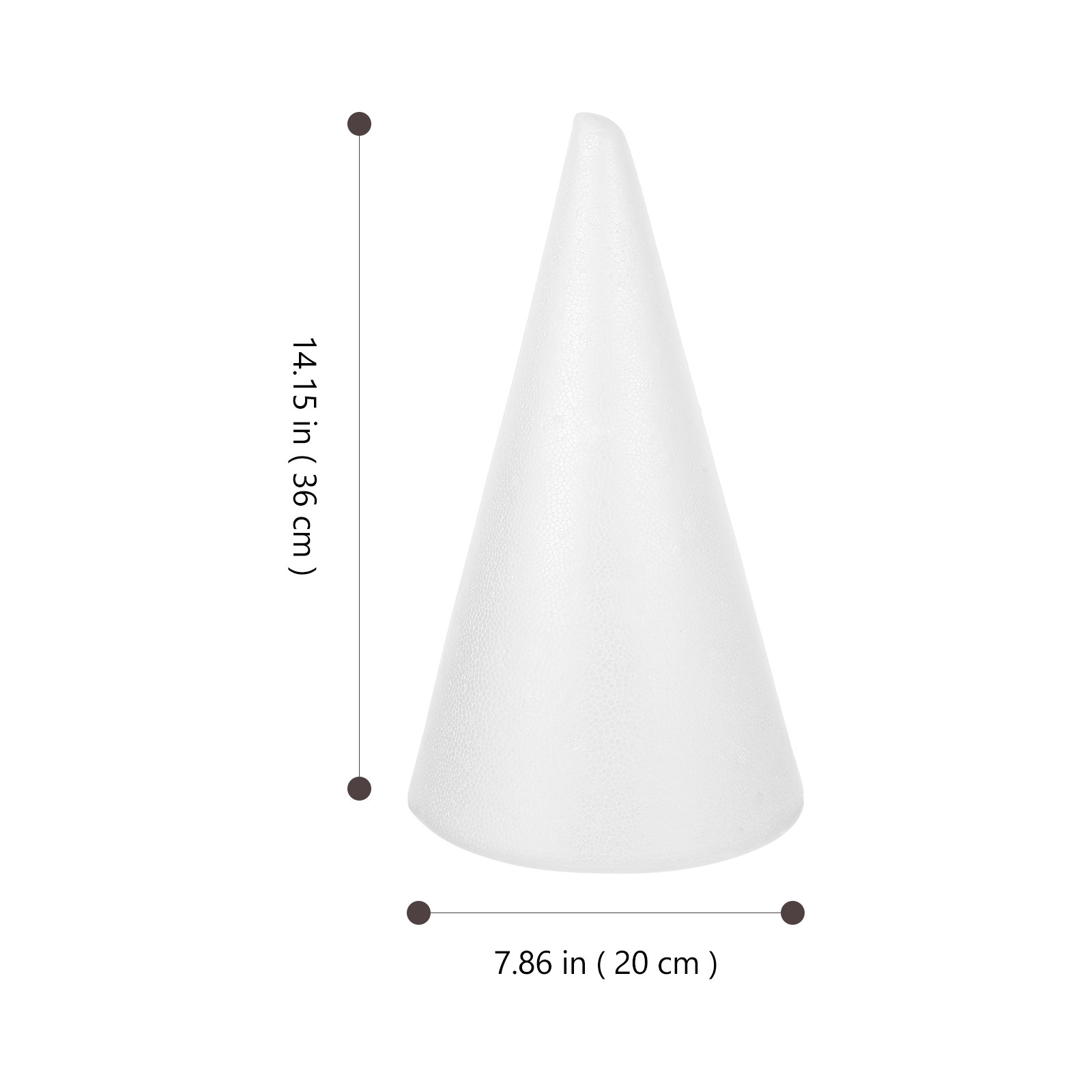 Small Polystyrene Craft Cones  - огляд і ціна Art Craft School