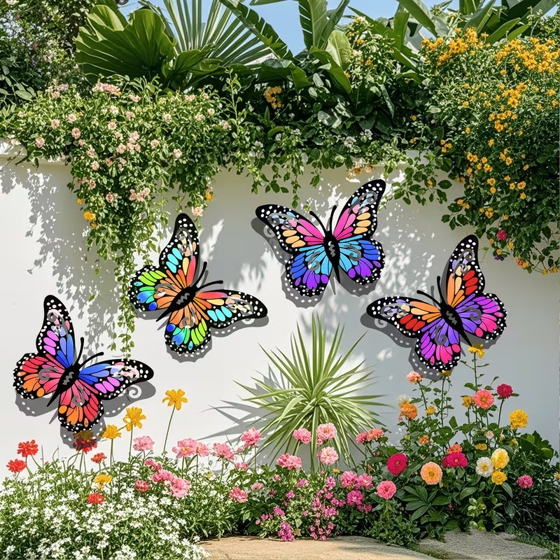 4pcs Colorful metal butterfly  - огляд і ціна Art Craft Butterfly
