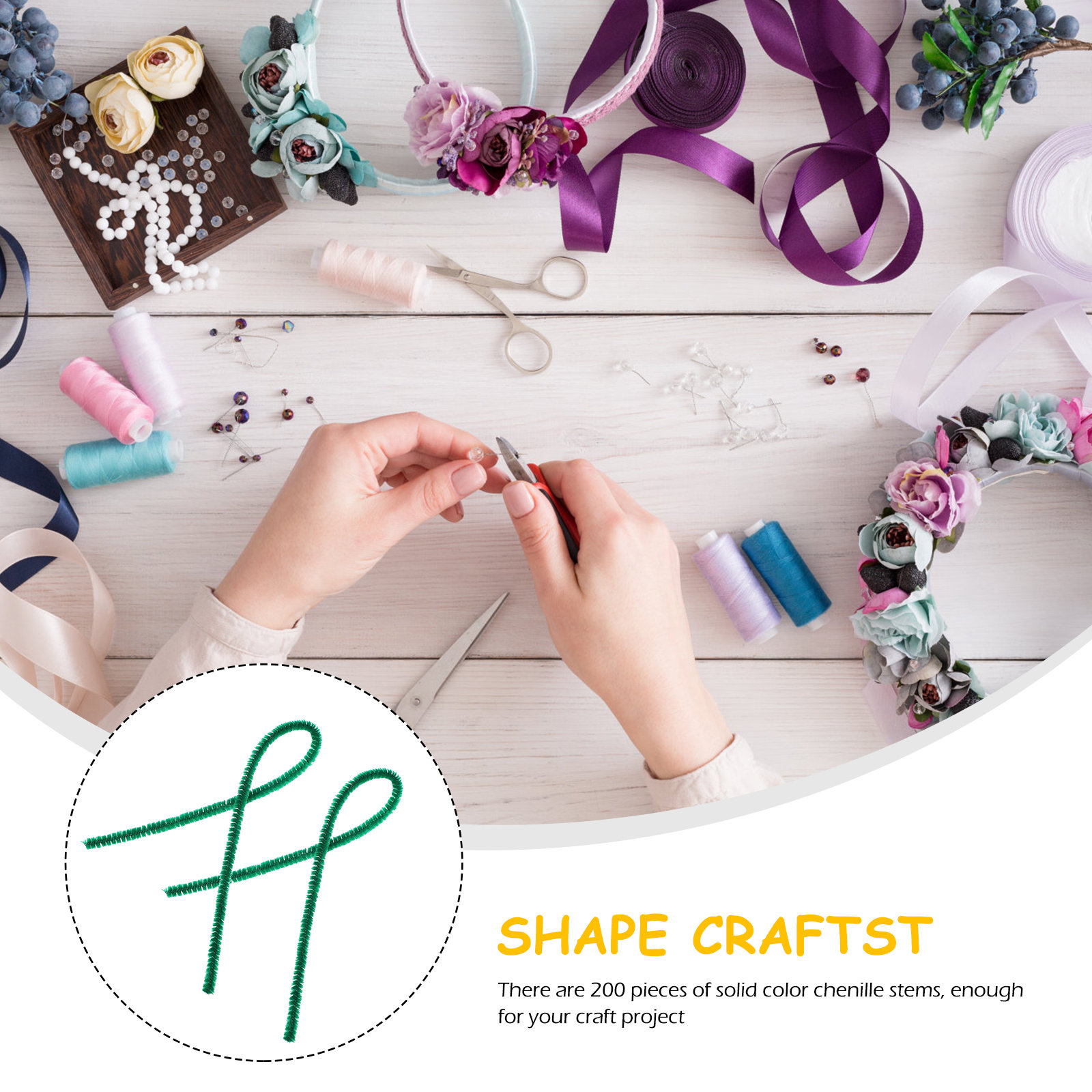 200Pcs Colorful Chenille Stems - огляд і ціна Art Craft Project