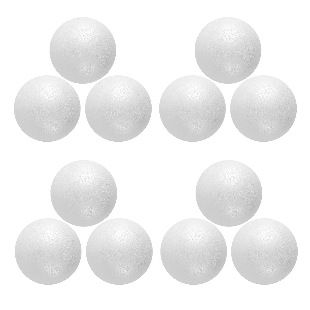 12Pcs Foam Balls White Polysty - огляд і ціна Art Craft School
