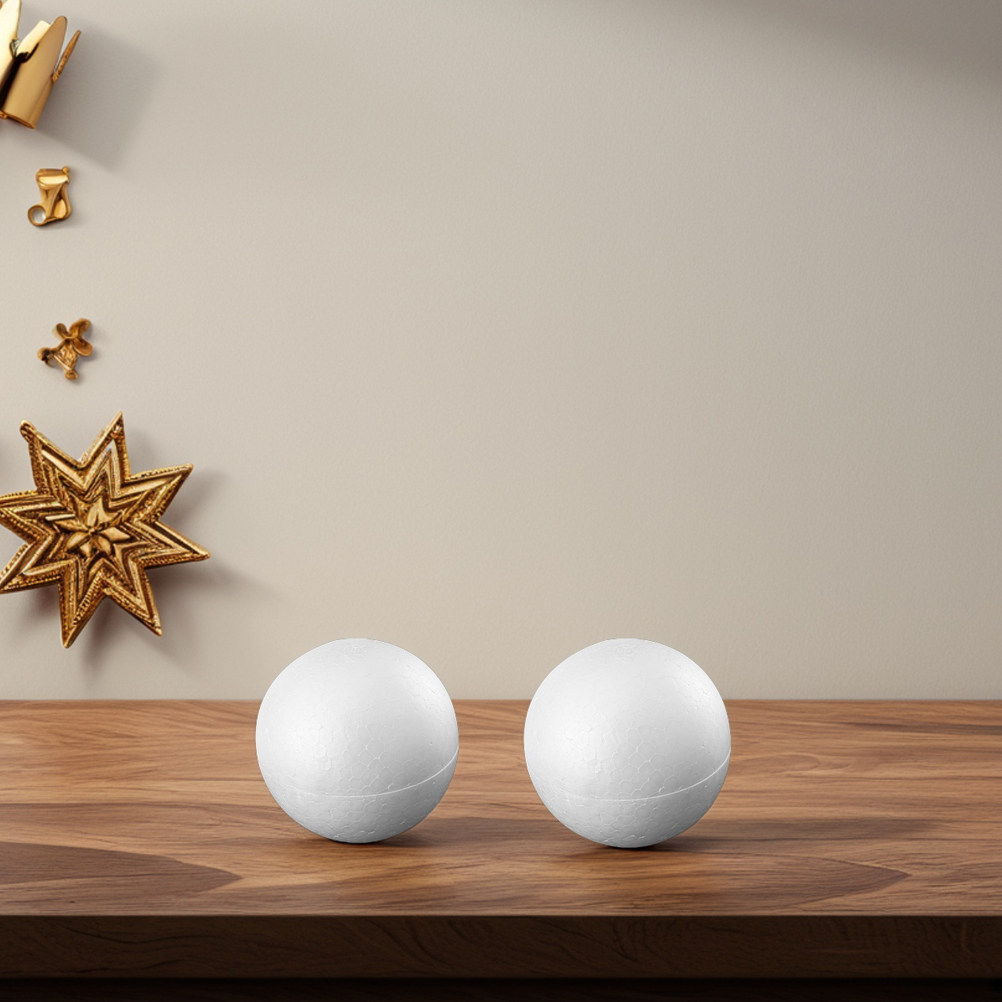 12Pcs Foam Balls White Polysty - огляд і ціна Art Craft School
