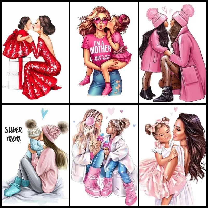 Mother Daughter Art Hobby 5D D - огляд і ціна Art Craft Mother'S Day