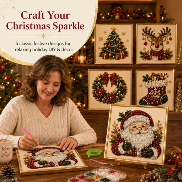 Christmas Diamond Art Craft Ki - огляд і ціна Art And Craft Xmas Tree