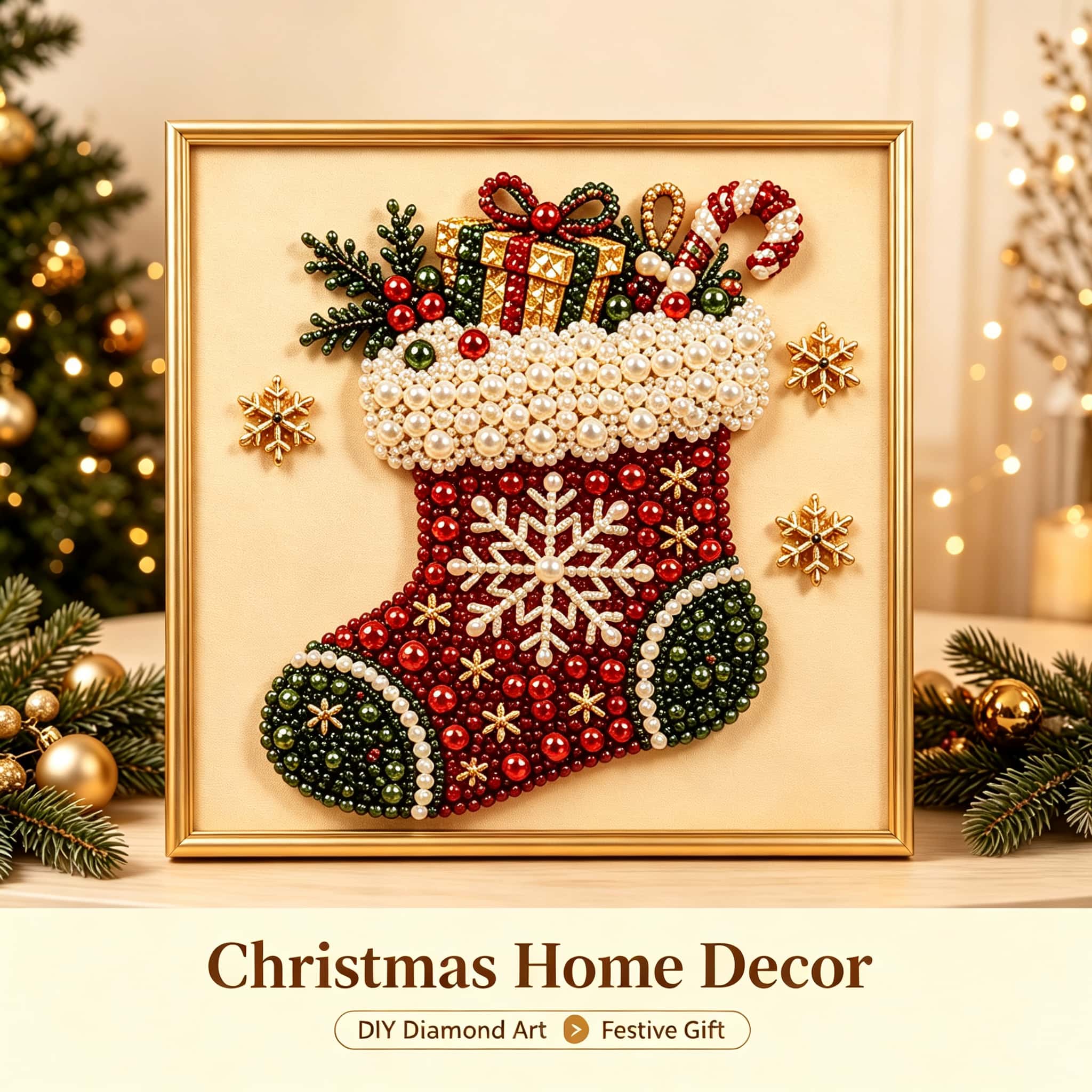 Christmas Diamond Art Craft Ki - огляд і ціна Art And Craft Xmas Tree