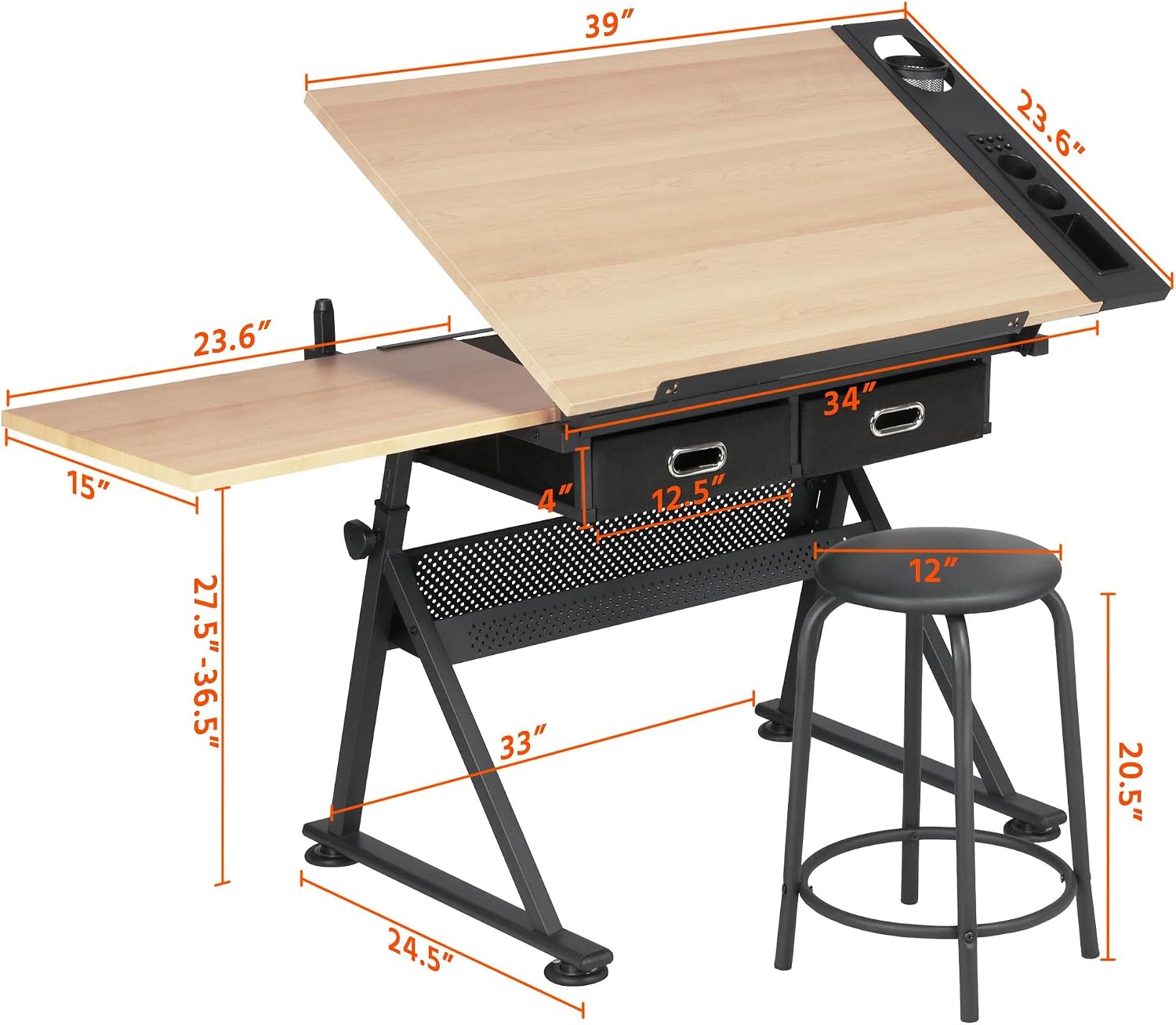 Adjustable Drafting Table Art  - огляд і ціна Art Craft And