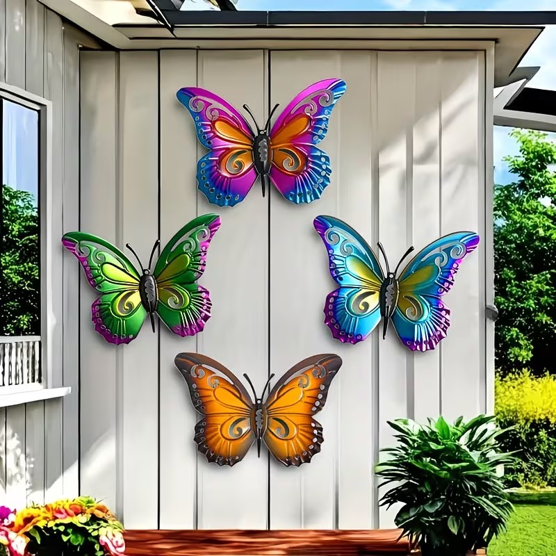 4pcs Colorful Metal butterfly  - огляд і ціна Art Craft Butterfly