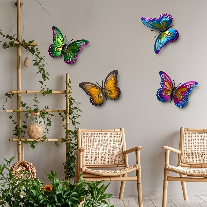 4pcs Colorful Metal butterfly  - огляд і ціна Art Craft Butterfly