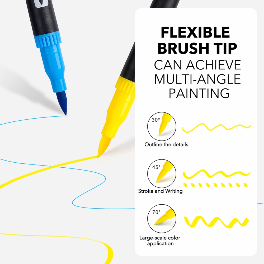 1 Set Water-Based Dual Tip Col - огляд і ціна Art Craft Journals