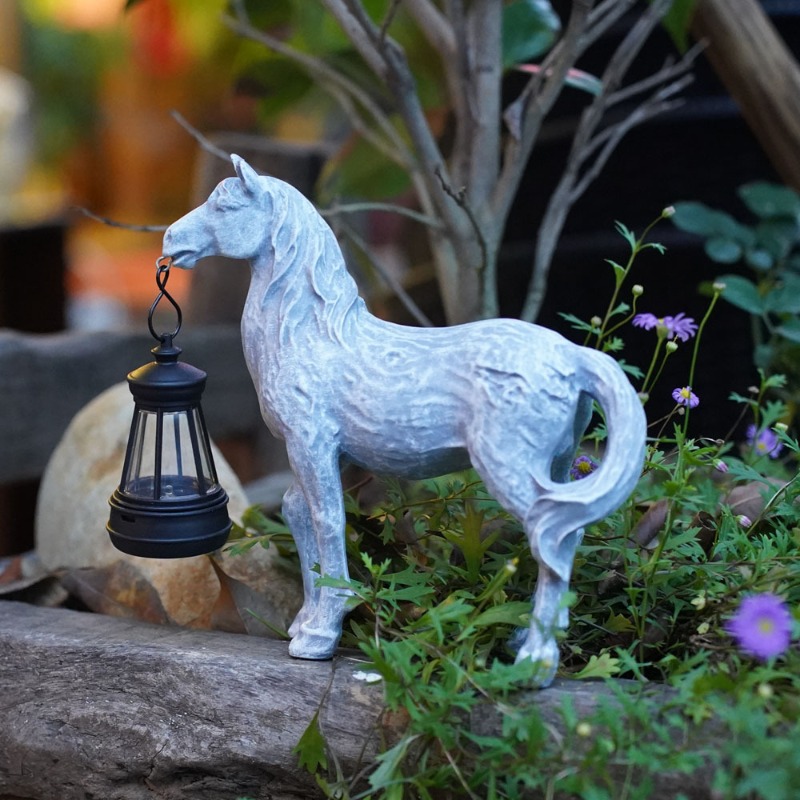 Resin Statue Solar Light Horse - огляд і ціна Art Craft Horse