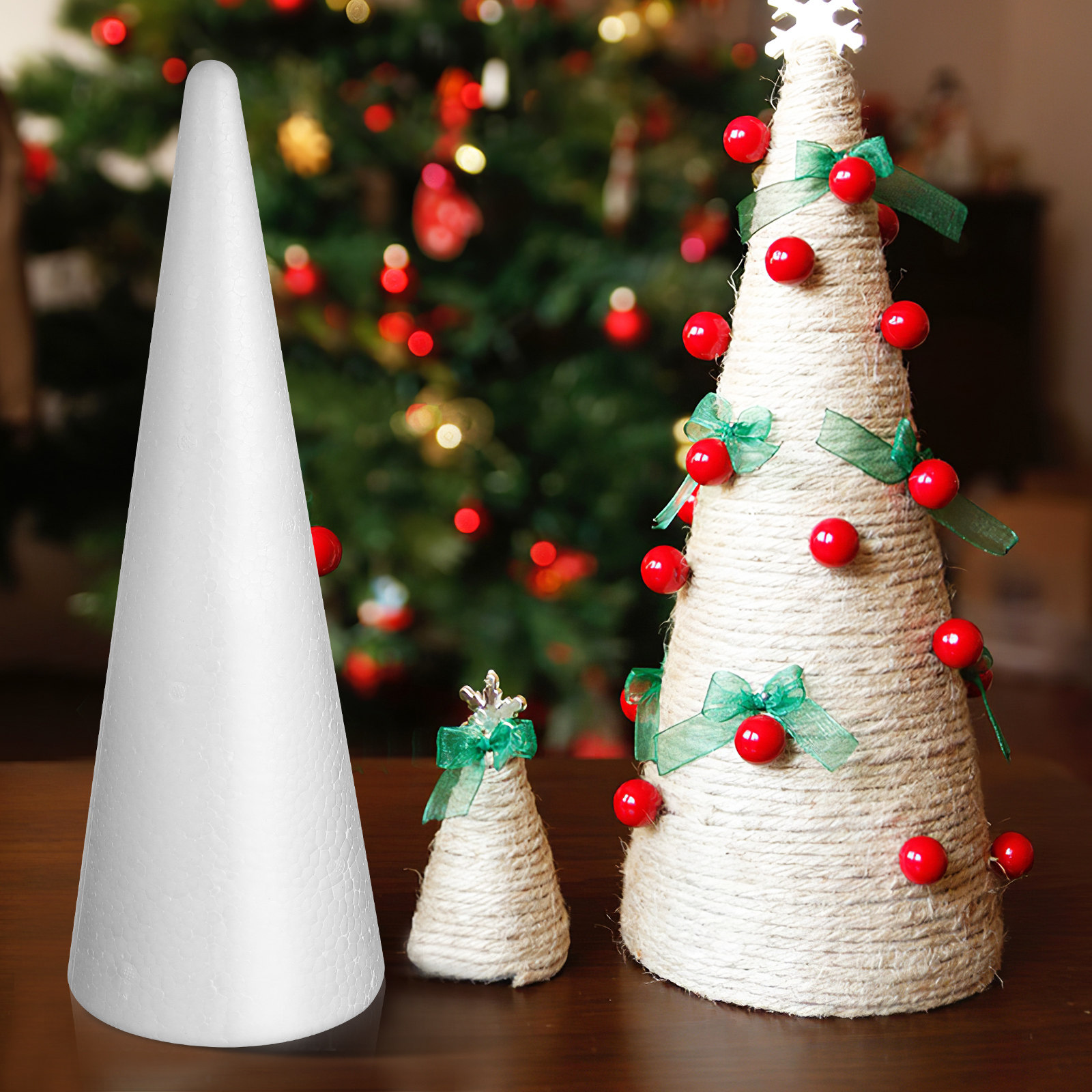 2Pcs Versatile Foam Cones Whit - огляд і ціна Art Craft School