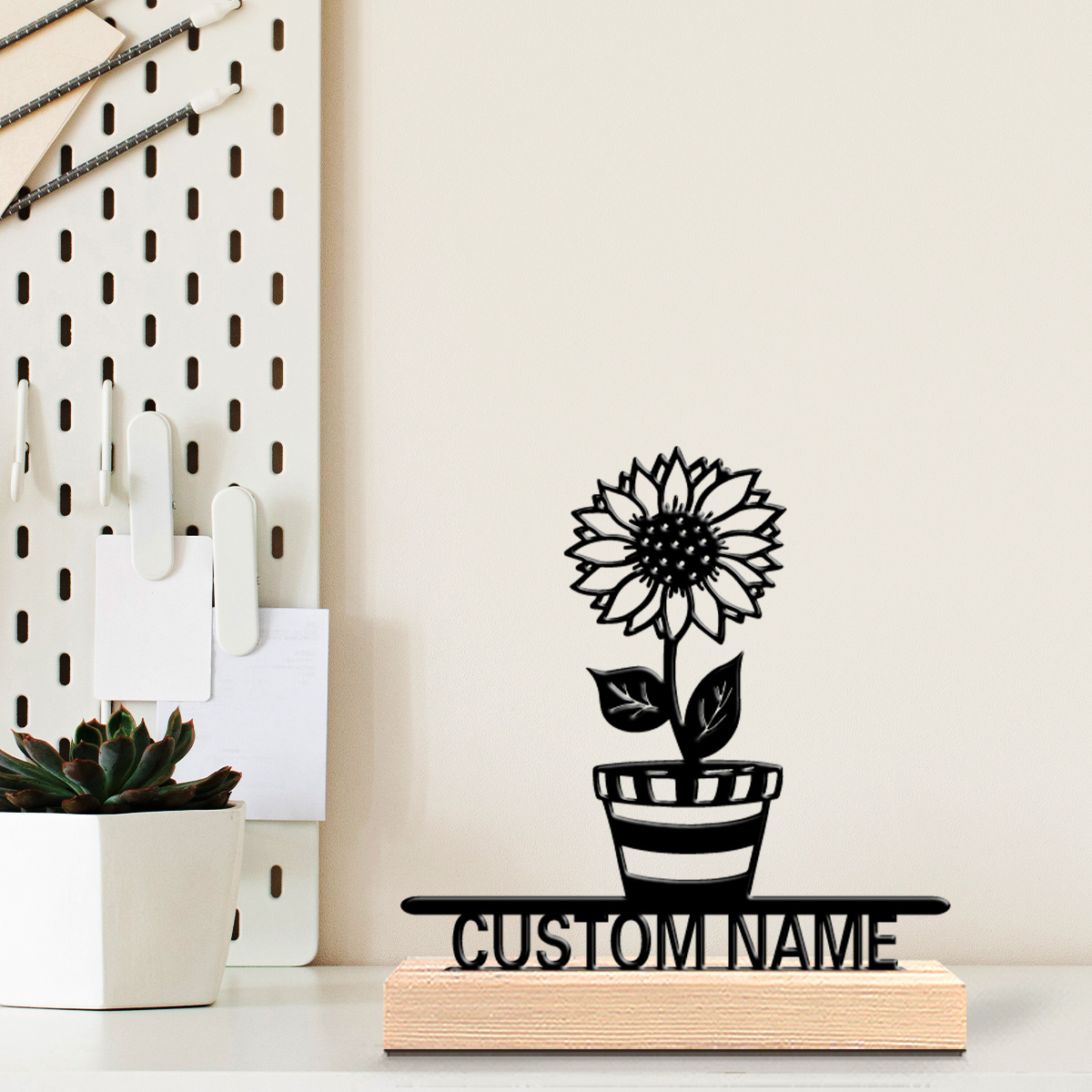 1pc Simple flower Customized N - огляд і ціна Art Craft Wood