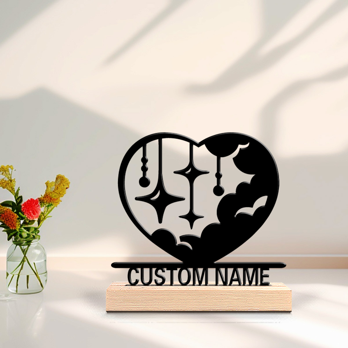 1pc Fashion love cloud Customi - огляд і ціна Art Craft Wood