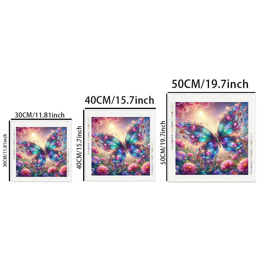 1 piece 5D DIY flocking cloth, - огляд і ціна Art Craft Butterfly