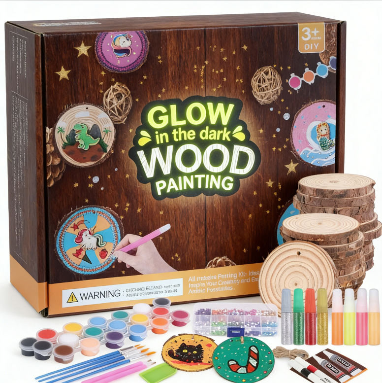 Kids Glow in Dark Wood Paintin - огляд і ціна Art Craft School