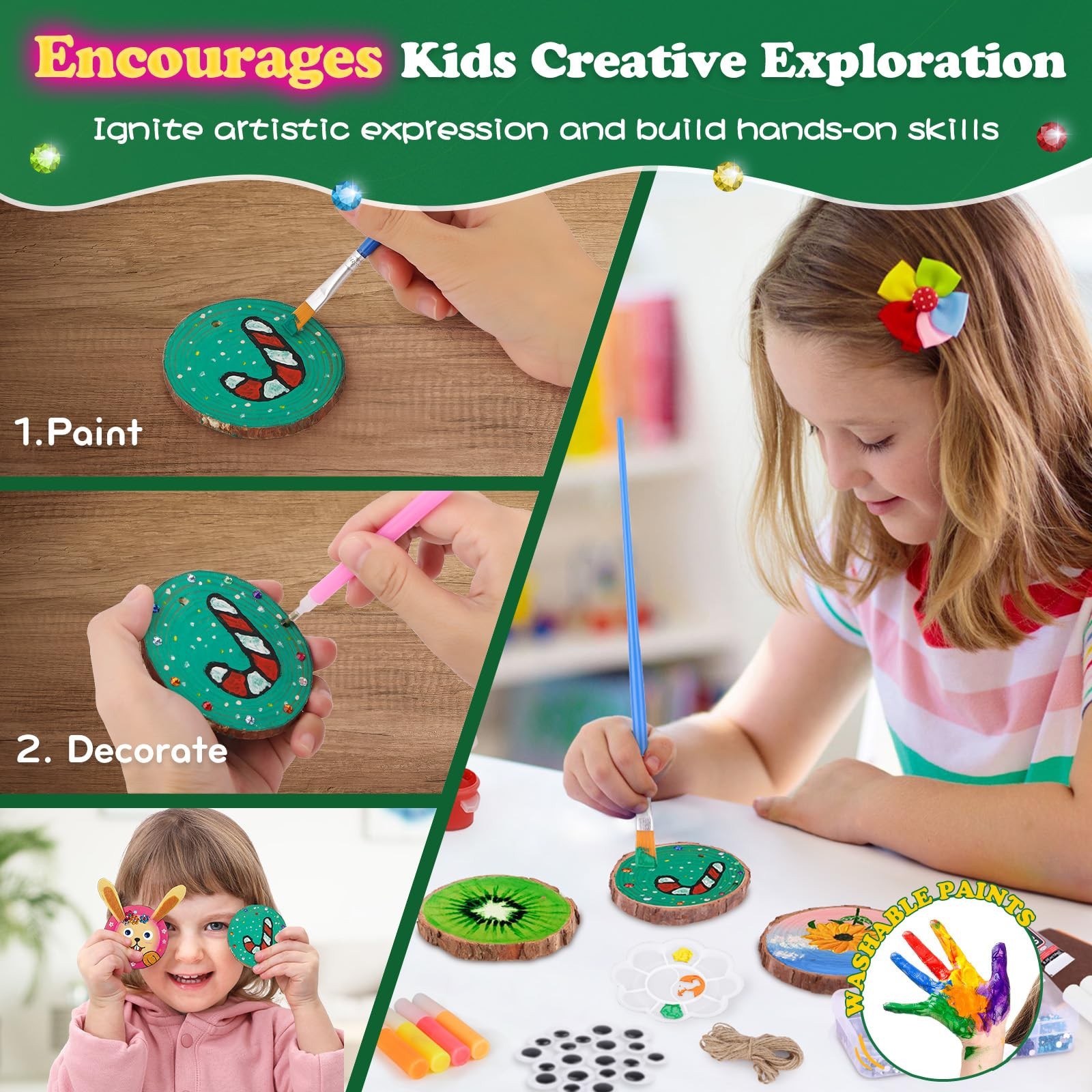 Kids Glow in Dark Wood Paintin - огляд і ціна Art Craft School