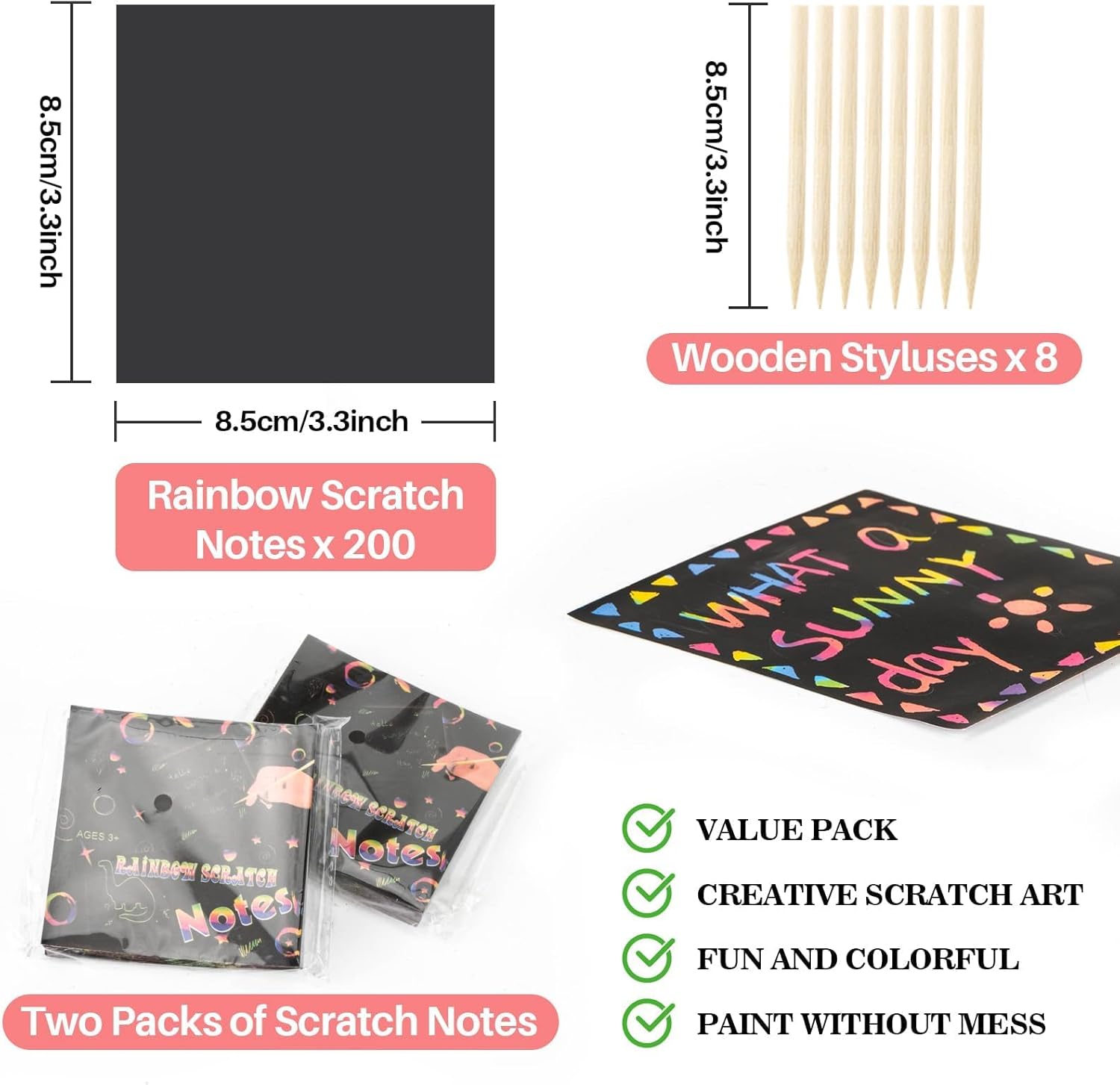 Rainbow Scratch Paper Art Craf - огляд і ціна Art Craft 5 Year Old