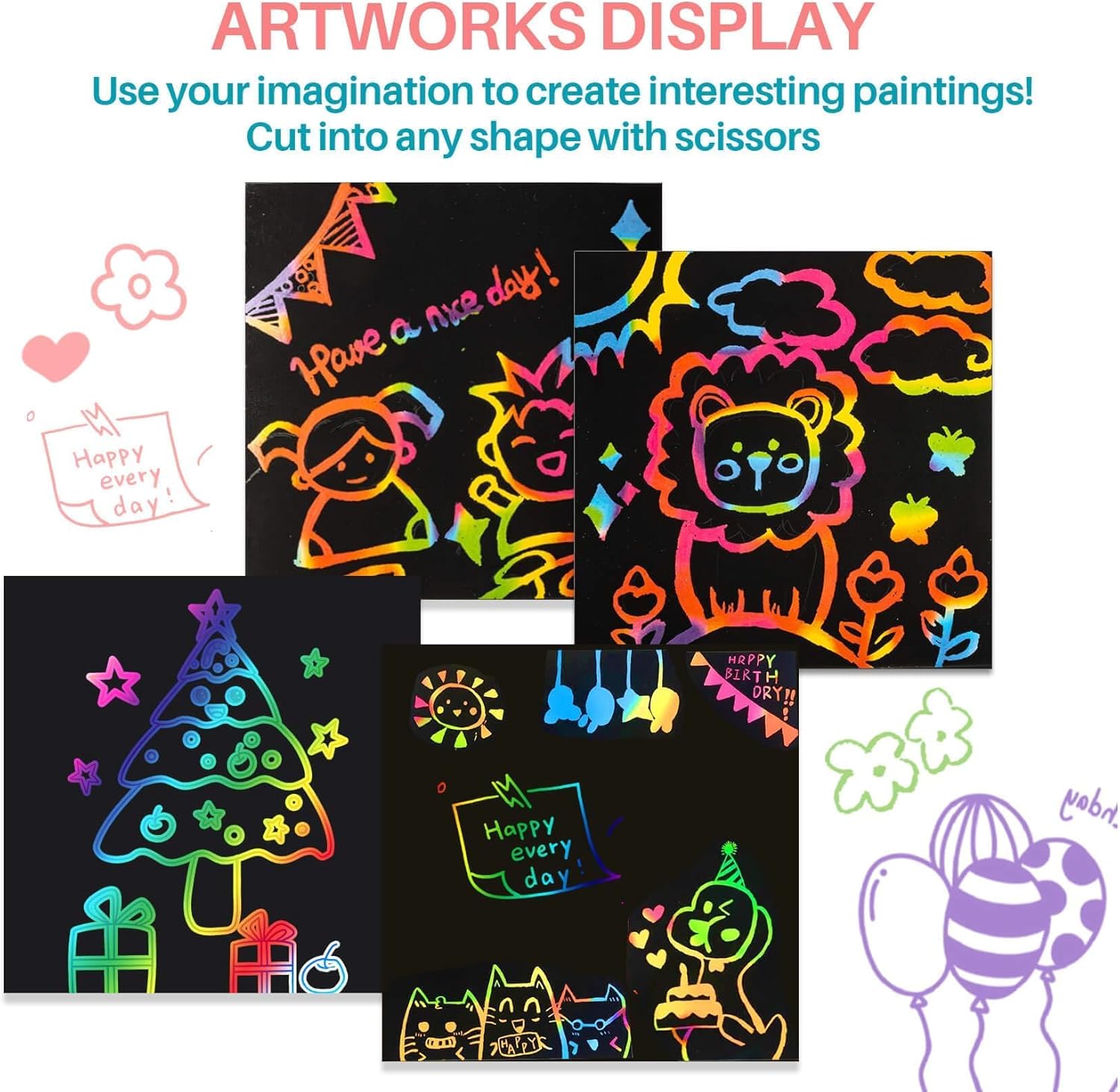 Rainbow Scratch Paper Art Craf - огляд і ціна Art Craft 5 Year Old