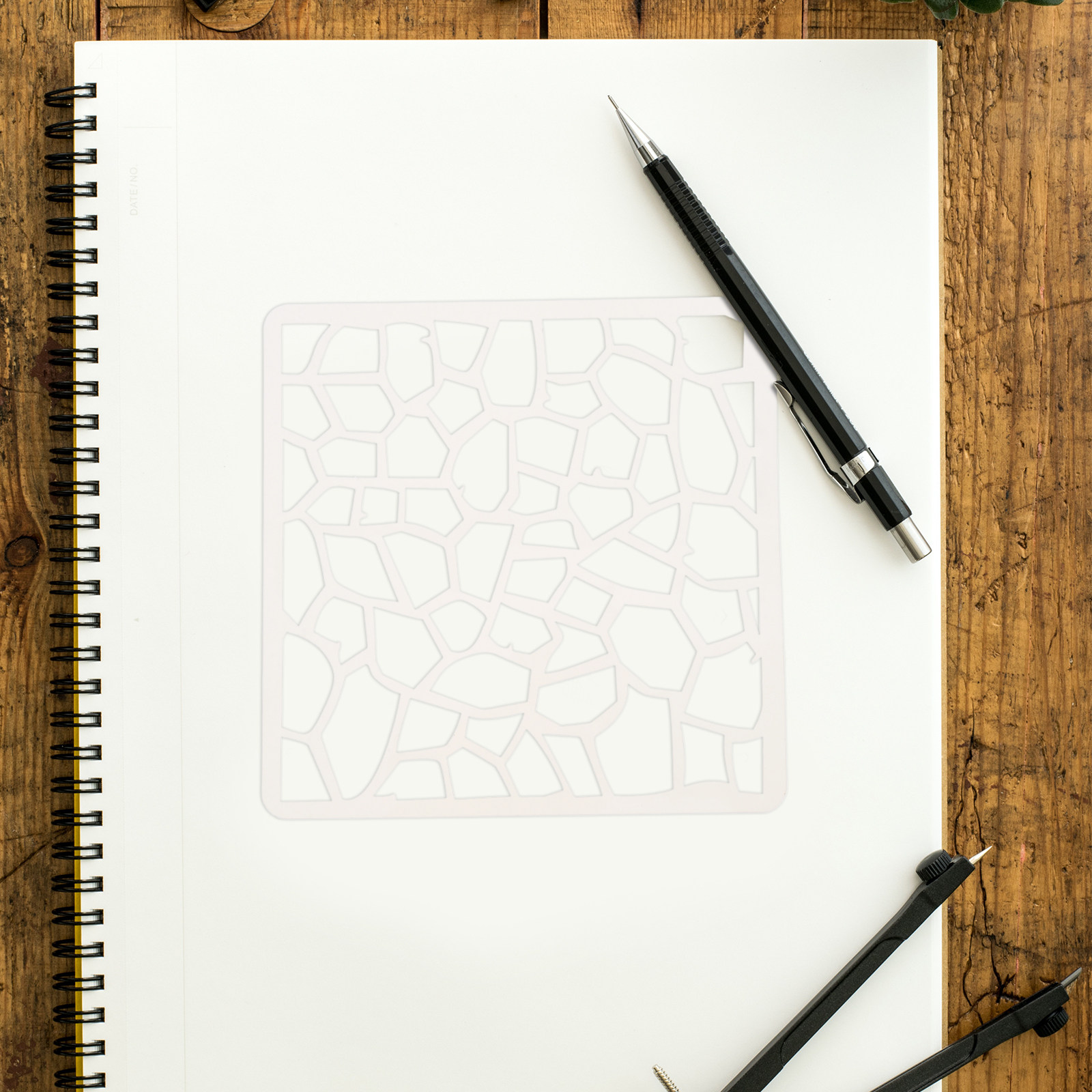 Geometric Stencils Reusable Pe - огляд і ціна Art Craft Journals