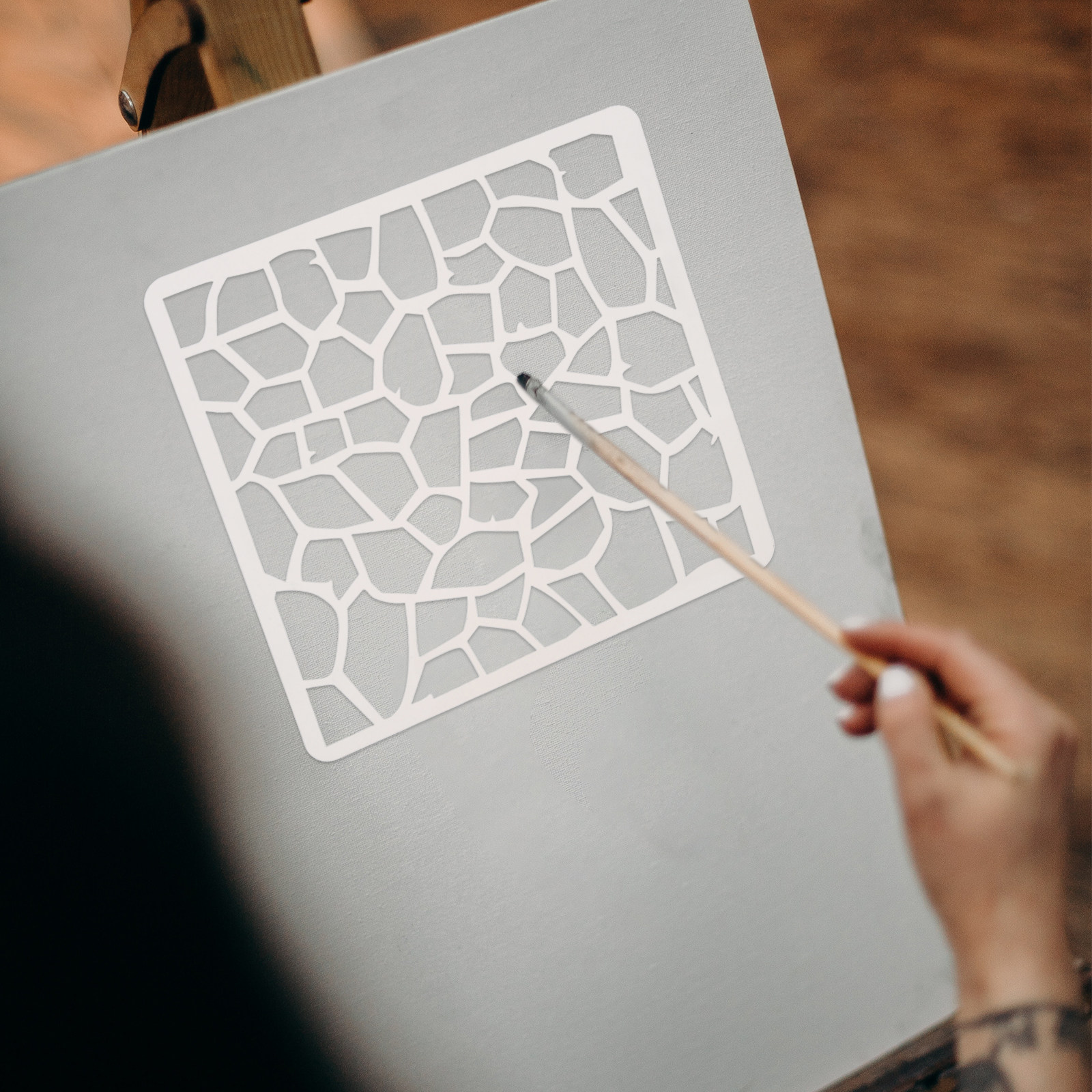 Geometric Stencils Reusable Pe - огляд і ціна Art Craft Journals