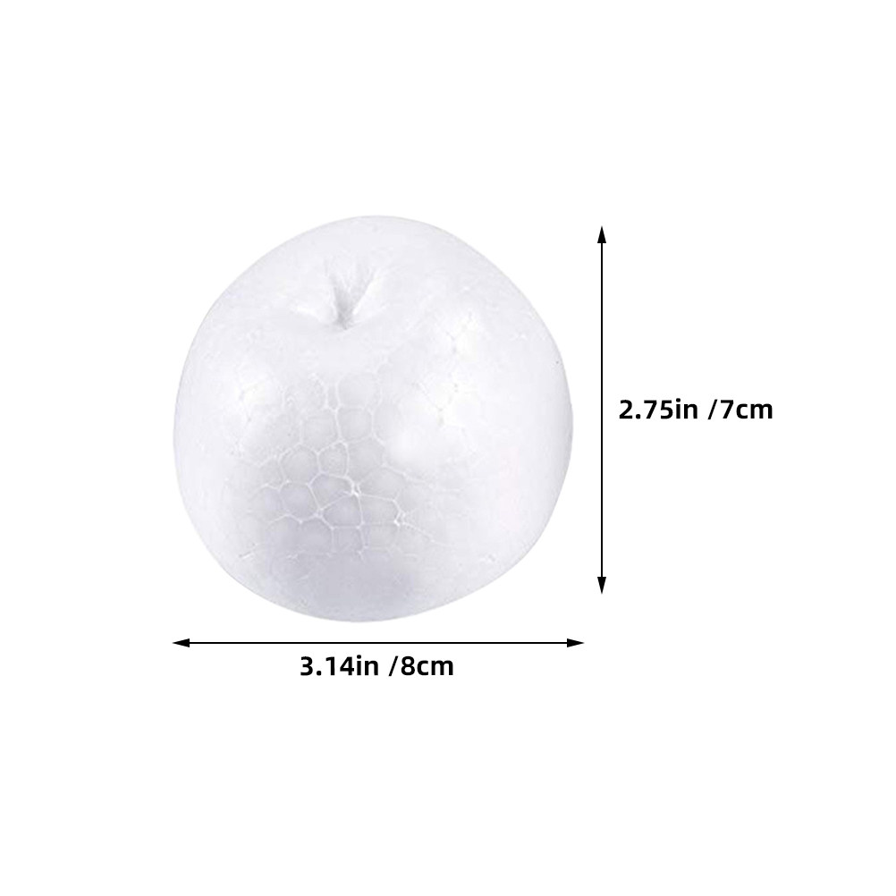 6pcs White Foam Apple Models f - огляд і ціна Art Craft School