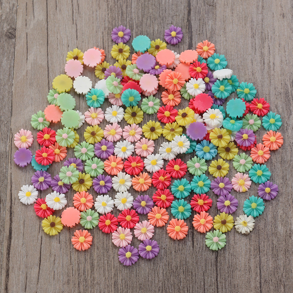 200Pcs 13Mm Resin Daisy Flower - огляд і ціна Art Craft Project