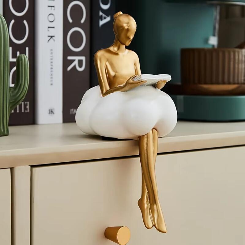 Nordic Cloud Dress Girl Statue - огляд і ціна Art And Craft Studio