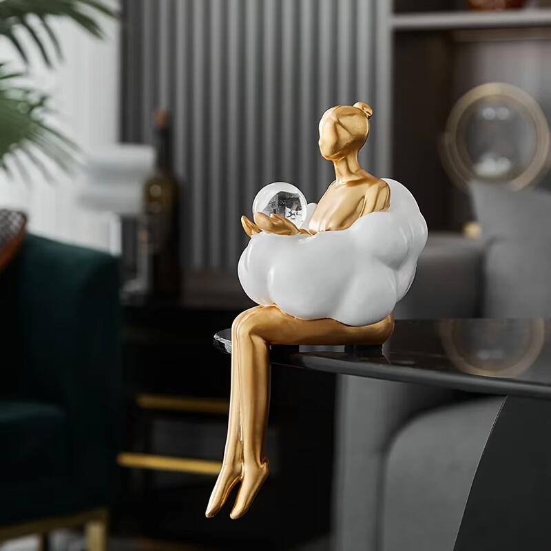 Nordic Cloud Dress Girl Statue - огляд і ціна Art And Craft Studio