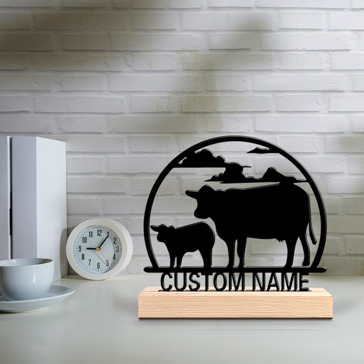 1pc Fashion Cow Customizable N - огляд і ціна Art Craft Wood