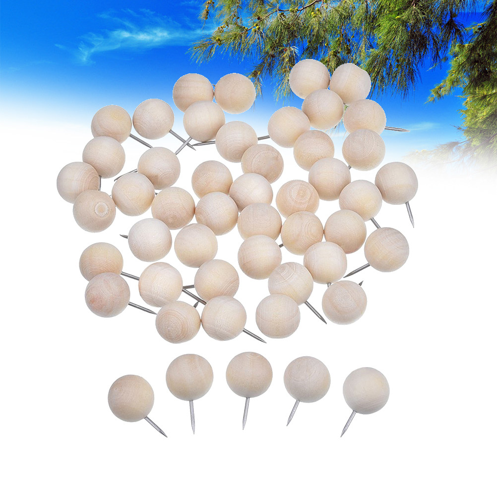 200Pcs Wooden Pushpins Natural - огляд і ціна Exhibition Of Art And Craft