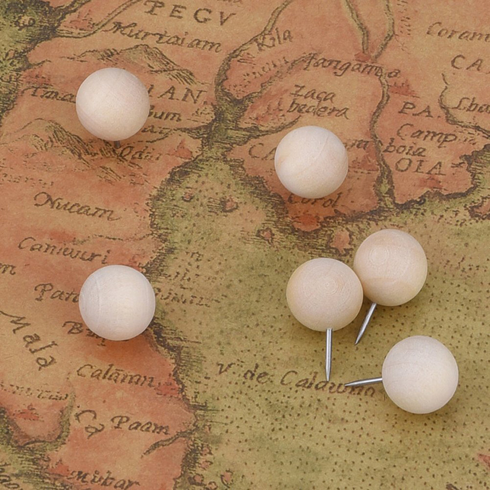 200Pcs Wooden Pushpins Natural - огляд і ціна Exhibition Of Art And Craft