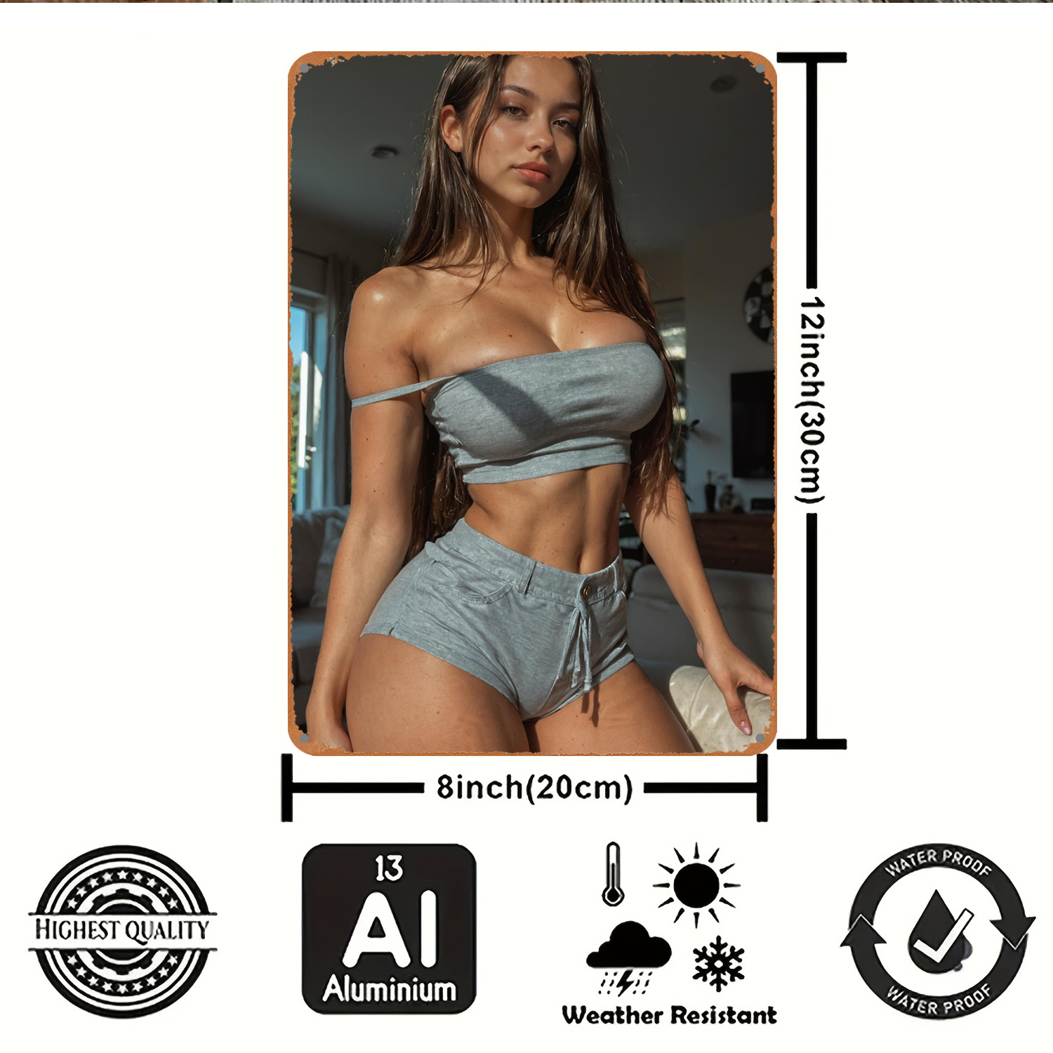 2D Metal Sign Wall Art Decor,  - огляд і ціна Art And Craft Studio