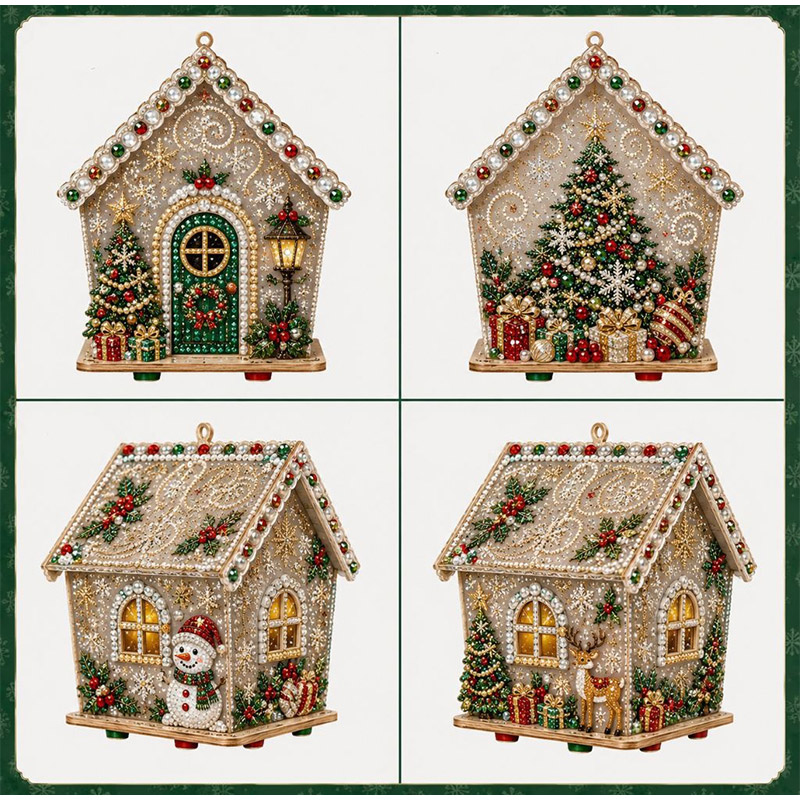Christmas House 3D Diamond Pai - огляд і ціна Art And Craft Xmas Tree