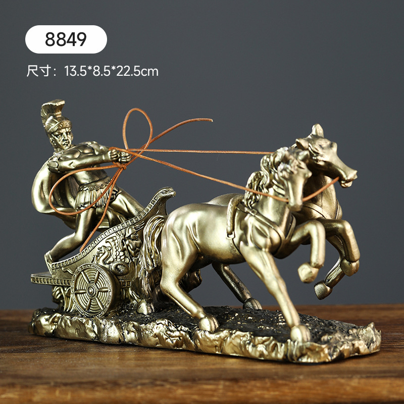 Vintage Roman Chariot Sculptur - огляд і ціна Art Craft Horse