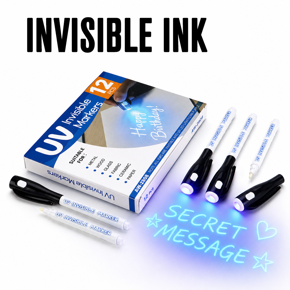 12Pcs UV Light Invisible Marke - огляд і ціна Light Art And Craft