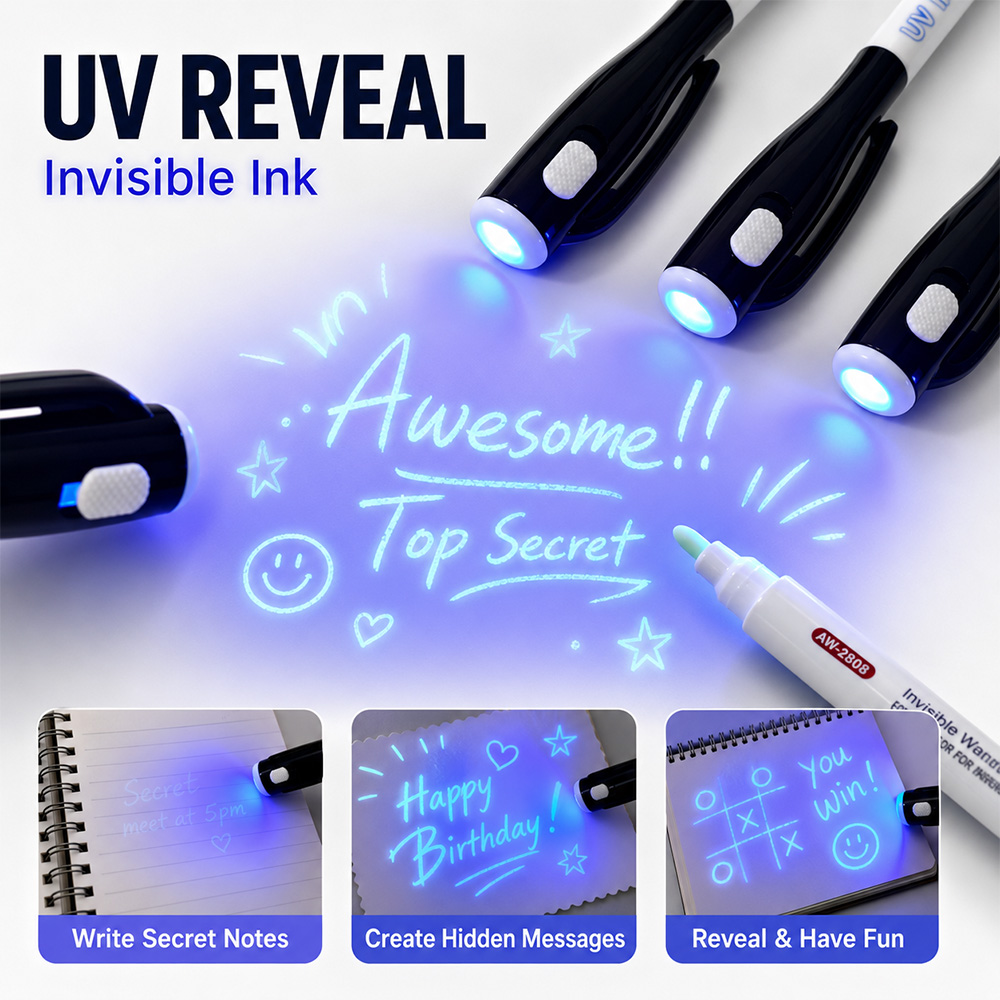12Pcs UV Light Invisible Marke - огляд і ціна Light Art And Craft