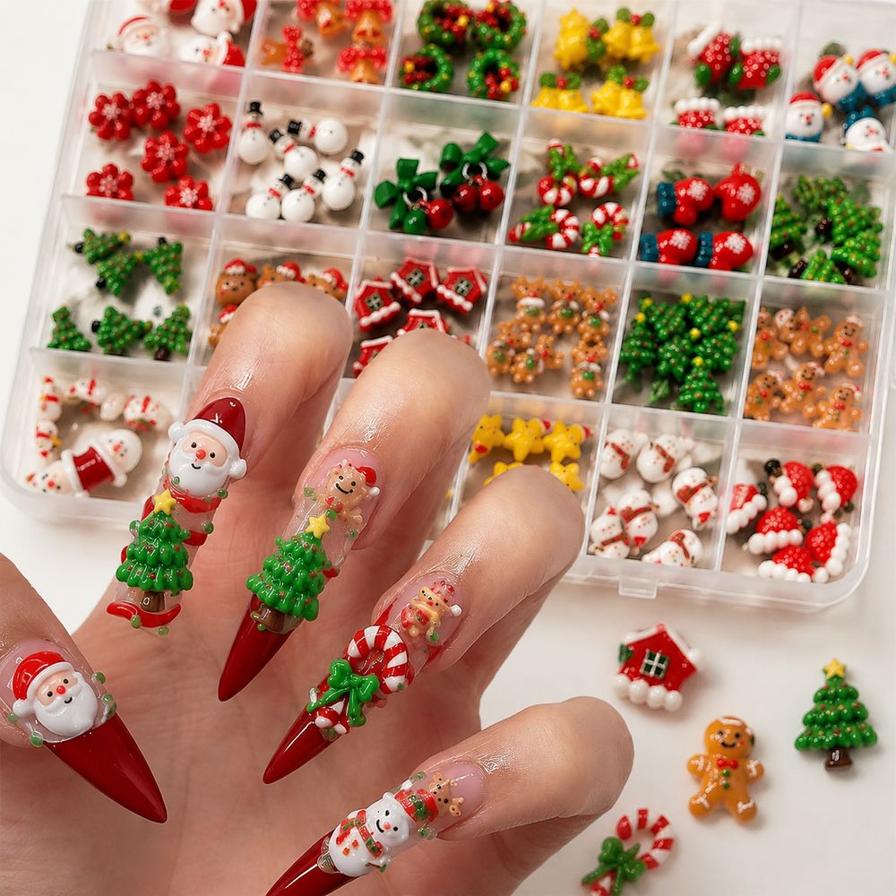 Holiday Season Resin Nail Char - огляд і ціна Art And Craft Xmas Tree
