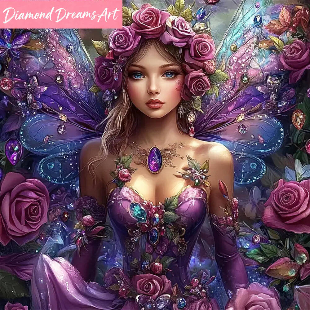 5D DIY Diamond Mosaic Woman Po - огляд і ціна Art Craft Butterfly