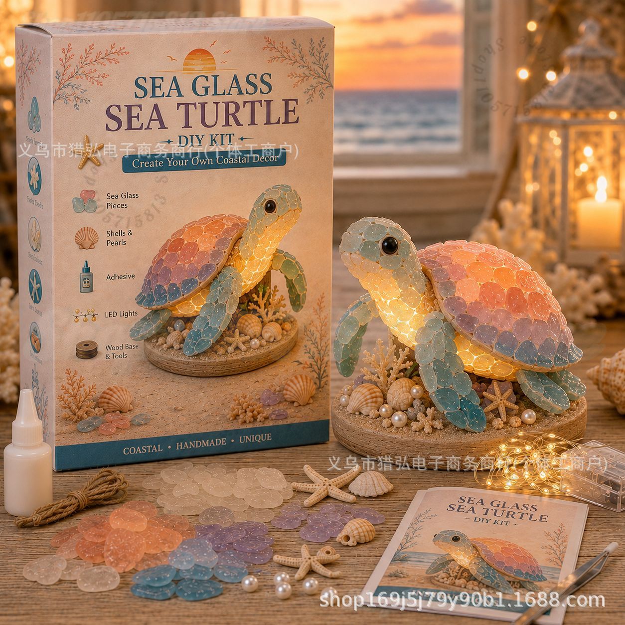 DIY Sea Glass Jellyfish Light  - огляд і ціна Art Craft And