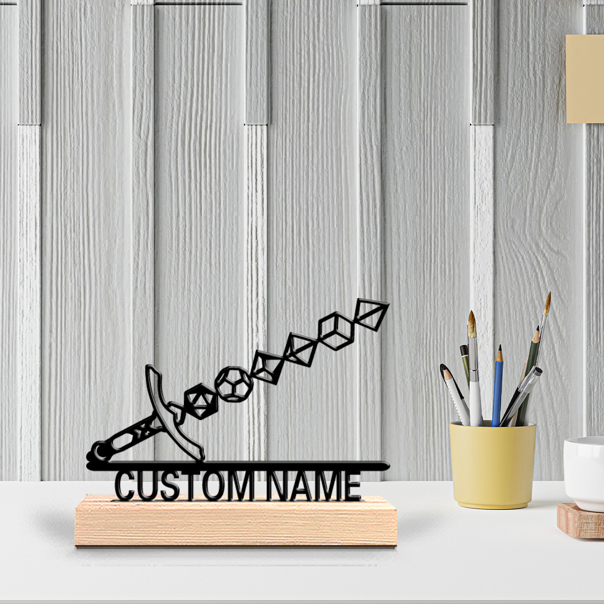 1pc Abstract sword Customizabl - огляд і ціна Art Craft Wood