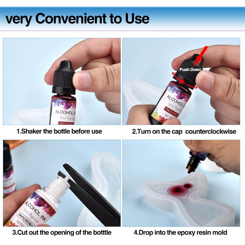 1 Set Epoxy Resin Pigment Kit  - огляд і ціна Alcohol Ink Set